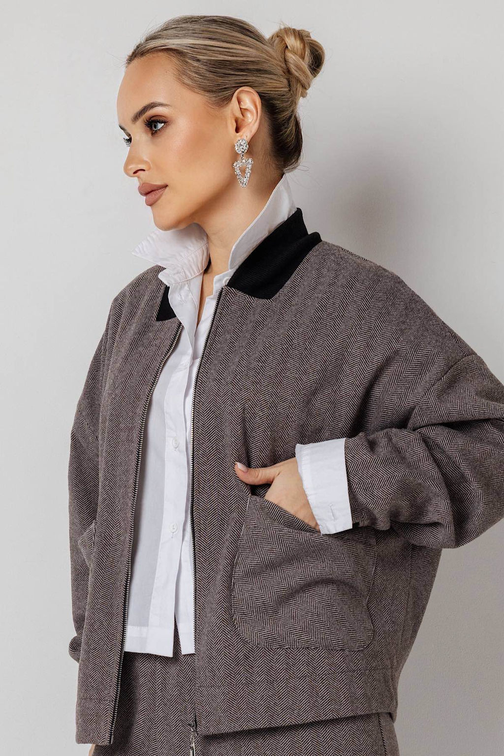 Жакет женский 4473/02/Коричневый