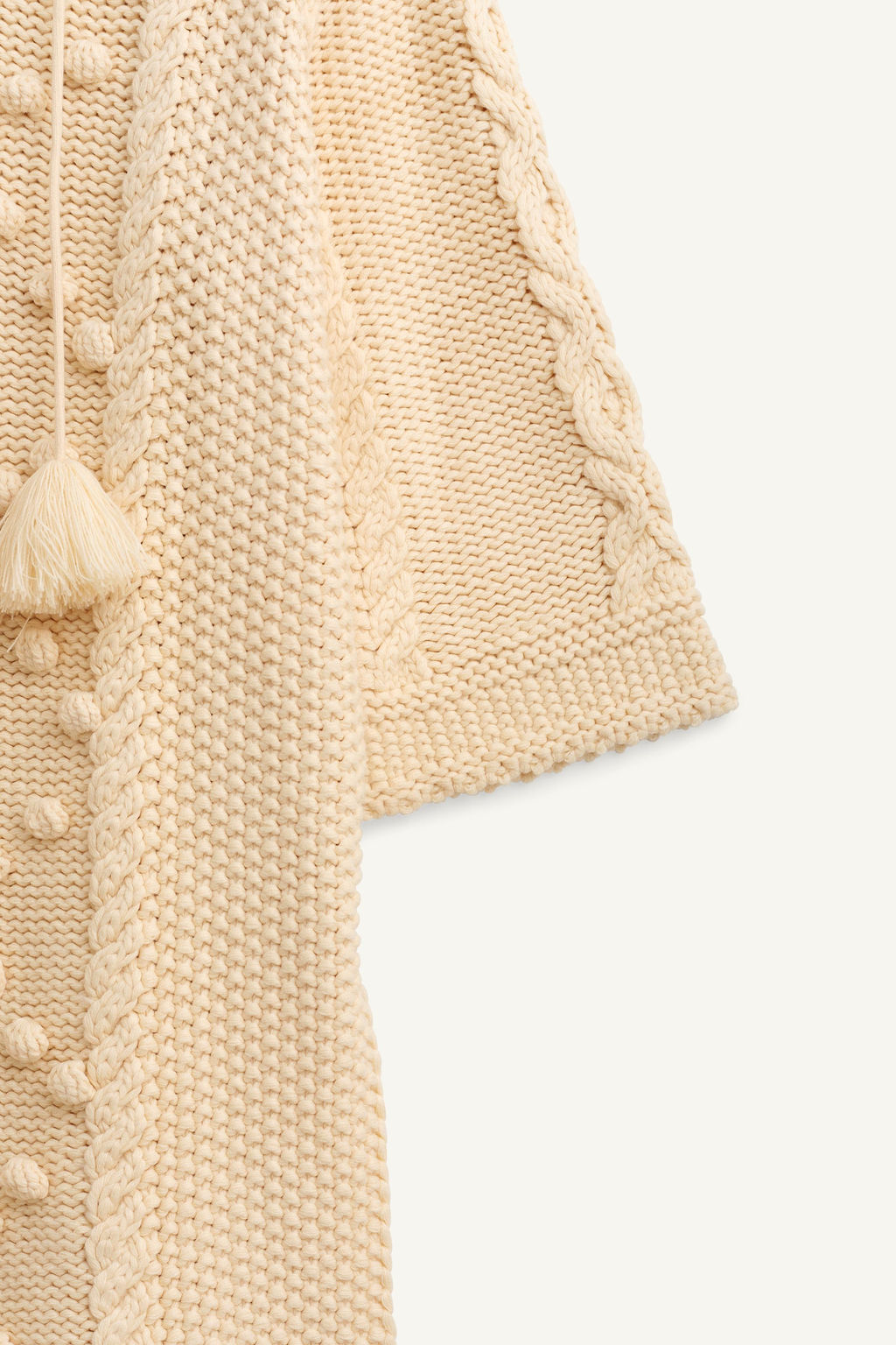 LIMITED EDITION LACE-UP KNIT PONCHO - Zara фото 10