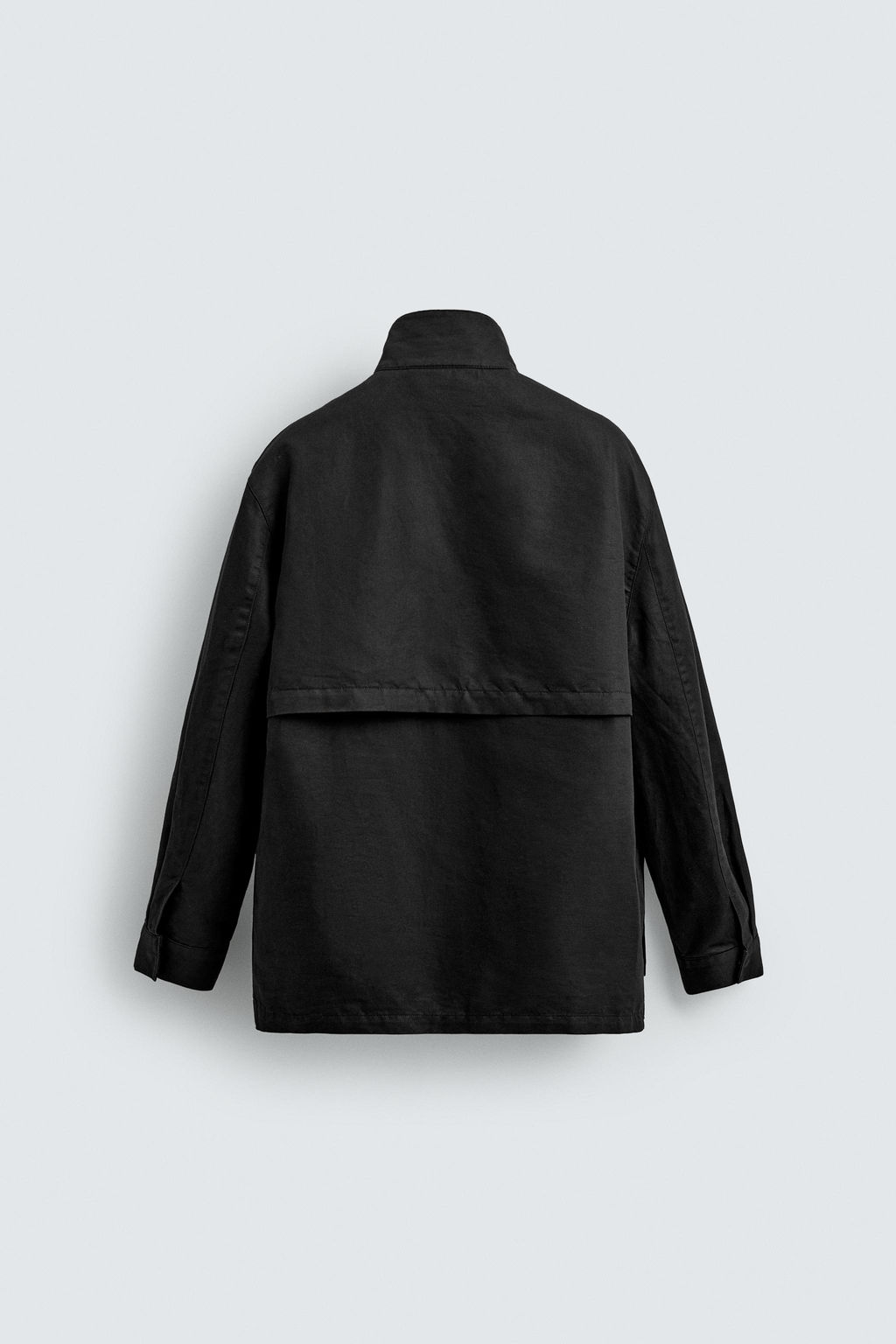 SOBRECAMISA LAVADA BOLSILLOS UTILITY / Negro - Zara фото 10