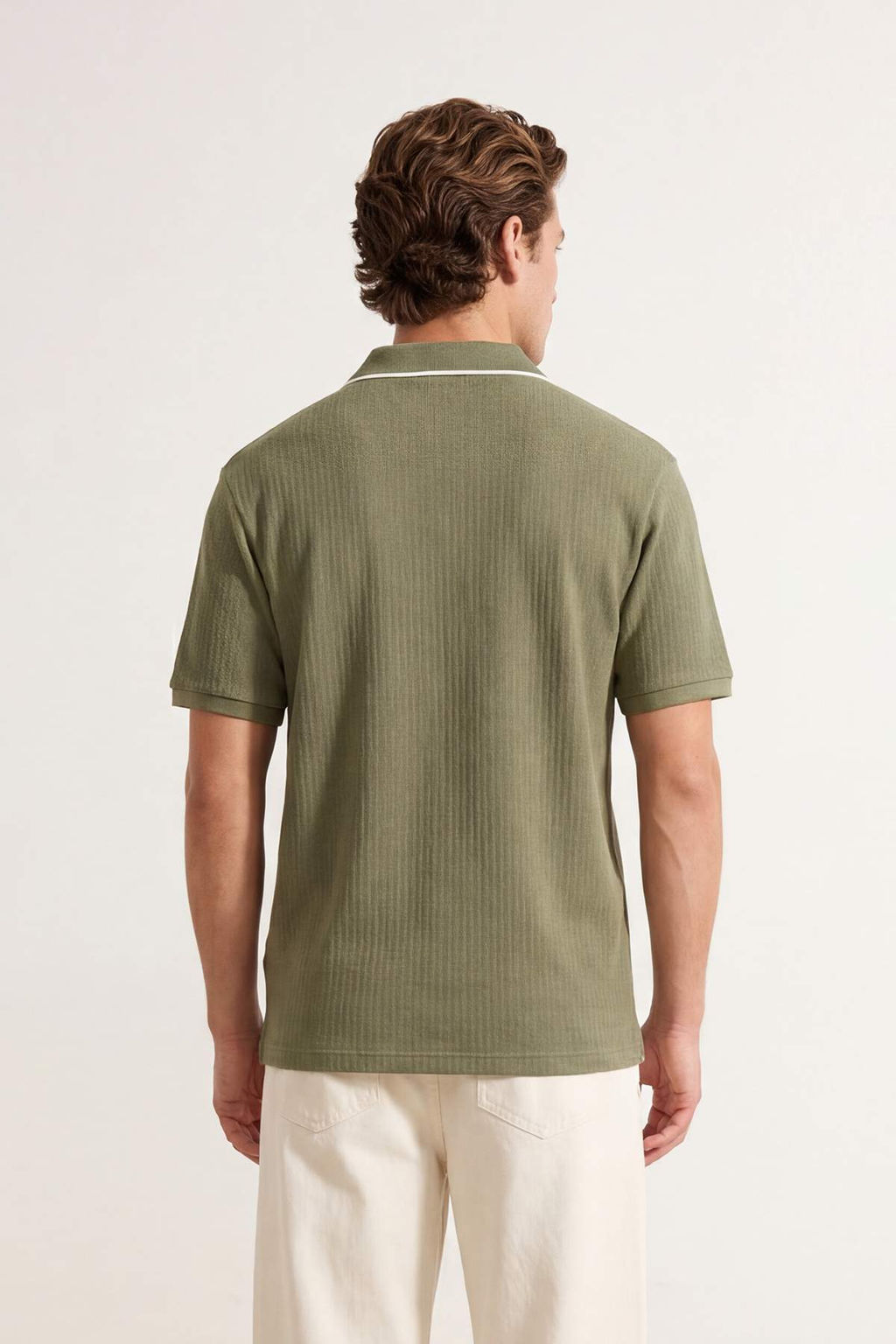 Lacivert Regular Polo Yaka Duz Polo Yaka T-shirt TMNSS26PO00020 - Trendyolmilla фото 17