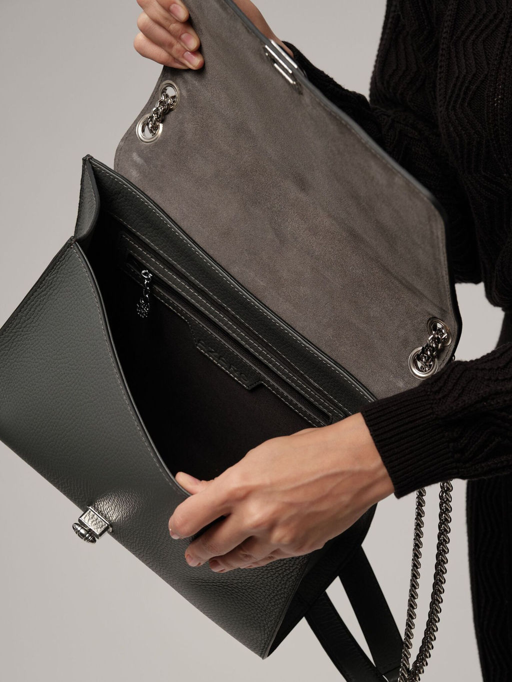 Сумка кожаная Azaro 30783 хромо