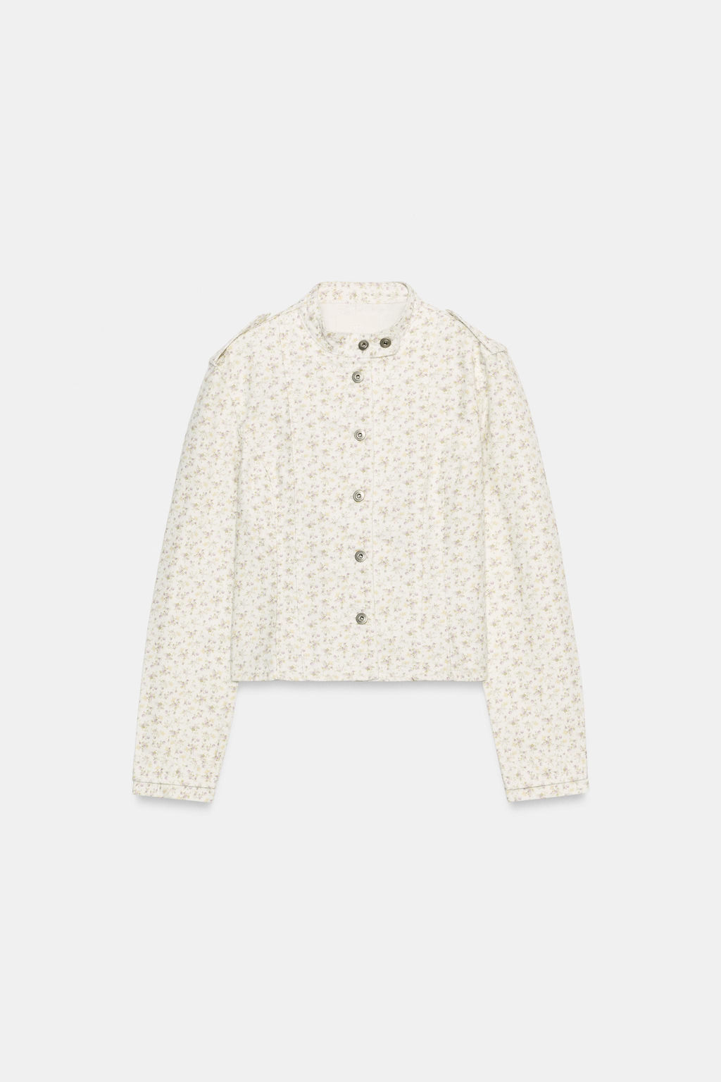 CAZADORA DENIM TRF ESTAMPADO FLORES / Estampado - Zara фото 9