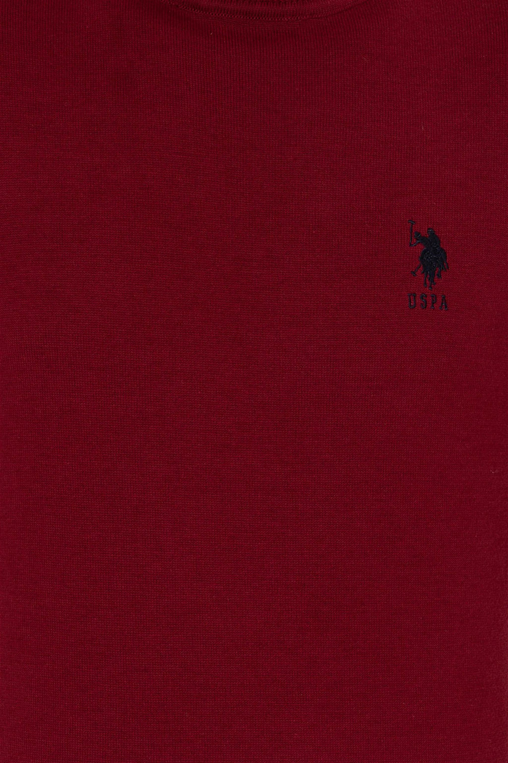Мужской бордовый красный трикотажный свитер Basic - U.s. polo assn фото 12