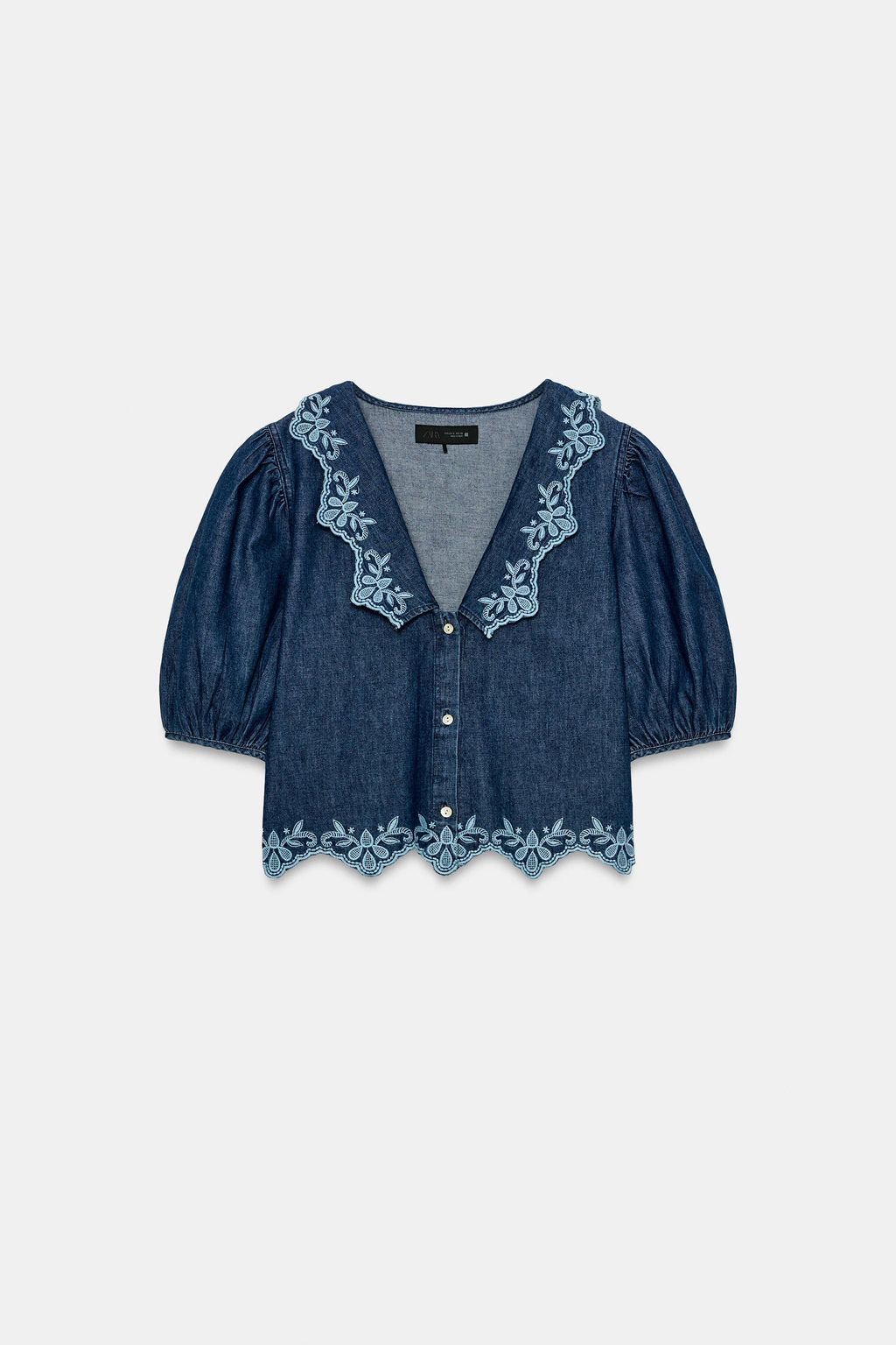 CAMISA Z1975 DENIM BORDADOS / ?ndigo - Zara фото 7