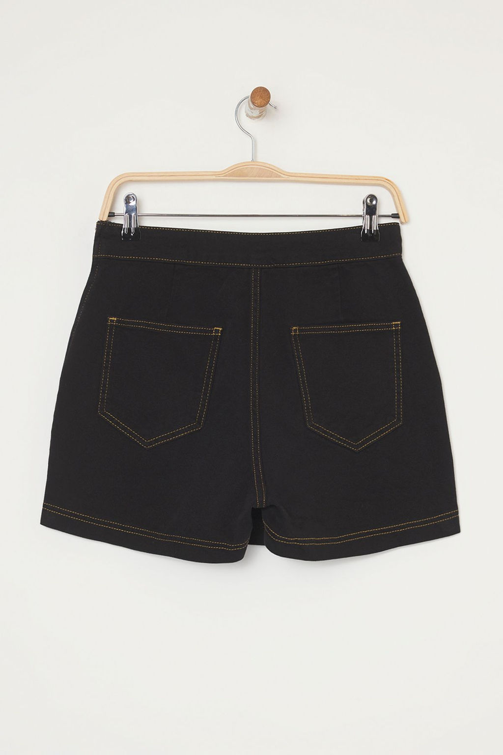 TRENDYOLMILLA Ekru Kruvaze Normal Bel Mini Denim Sort Etek TWOSS25SR00046  фото 8