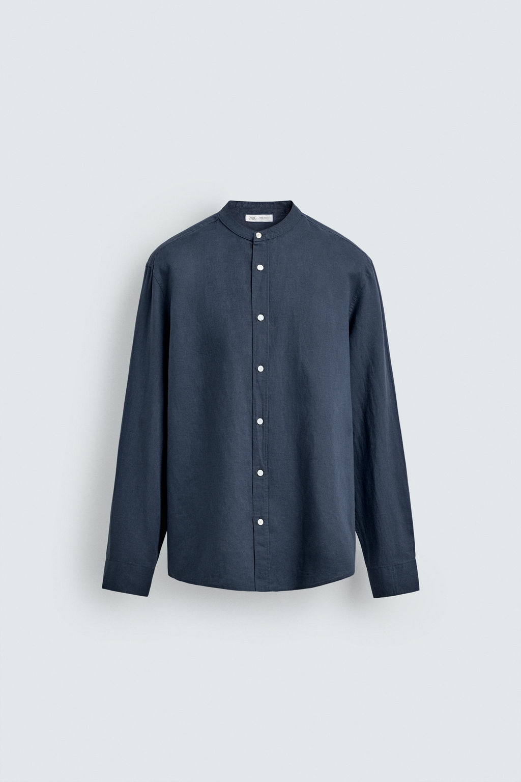 CAMISA RELAXED FIT LINO - ALGOD?N / Azul profundo - Zara фото 6