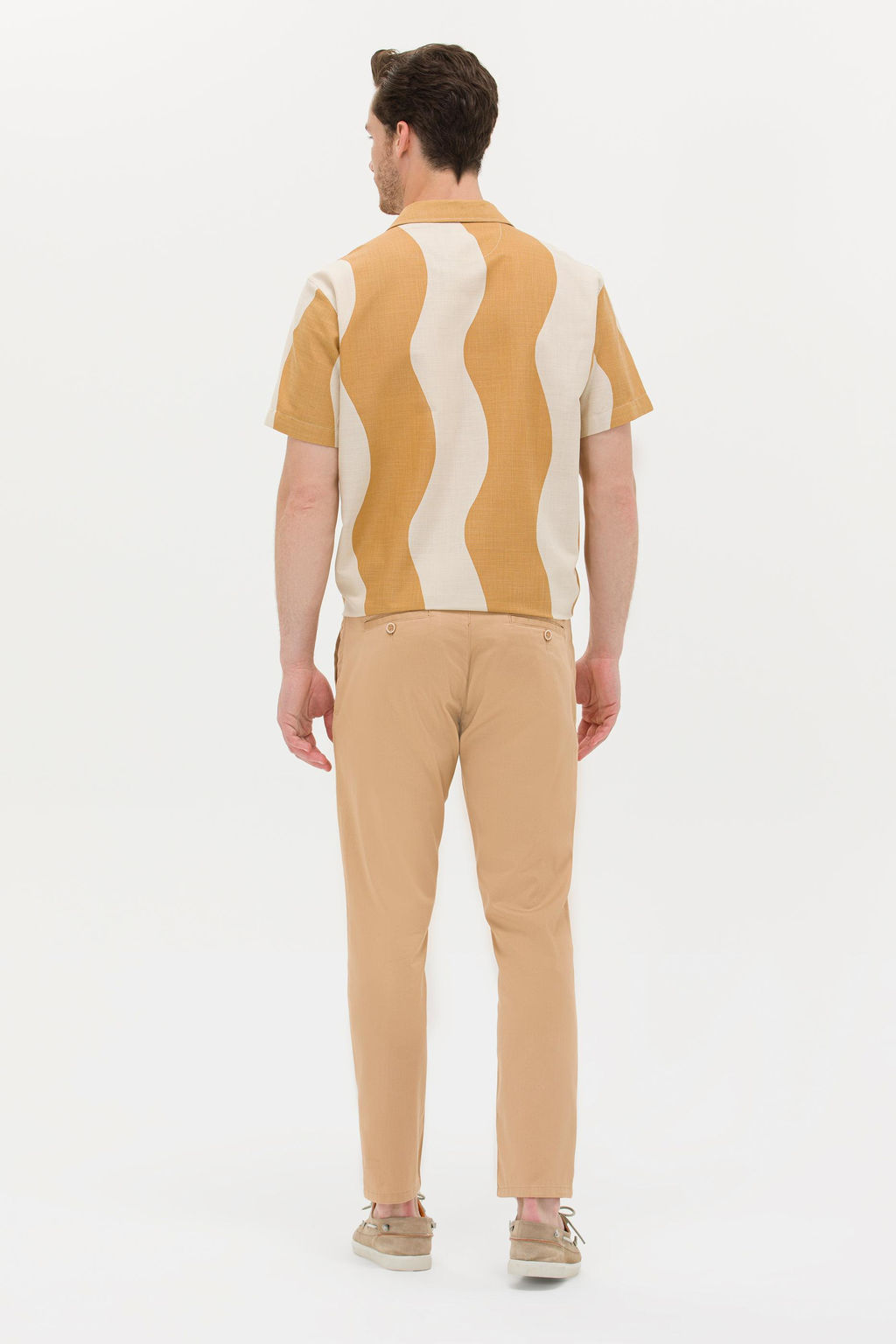 Мужские холщовые брюки цвета верблюжьей шерсти - U.s. polo assn фото 4