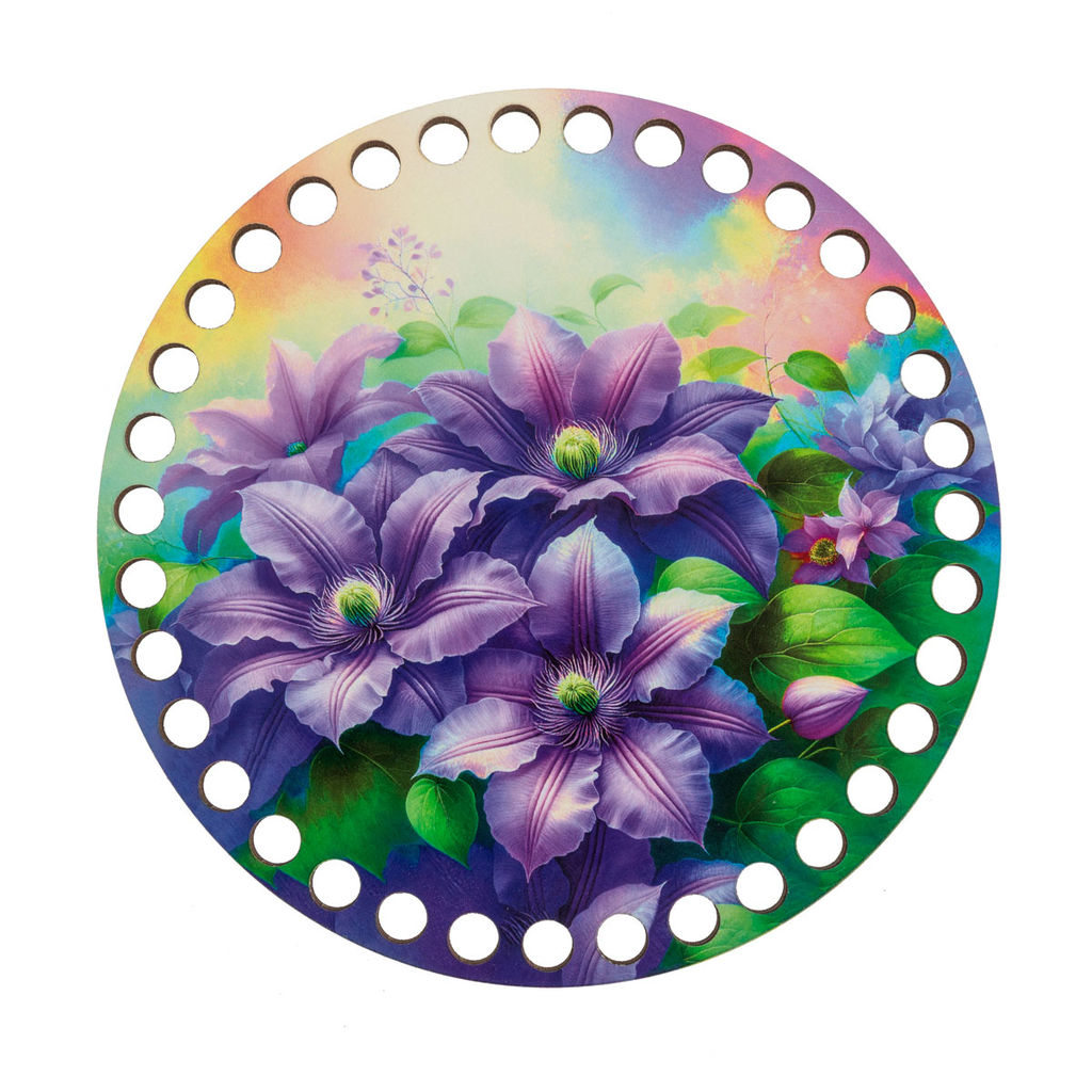 Заготовка для декорирования Love2art ДВ-01 Набор донышек для вязания Глянцевый фанера d 15 см х 0.4 см 2 шт 08 Лошадь фото 10