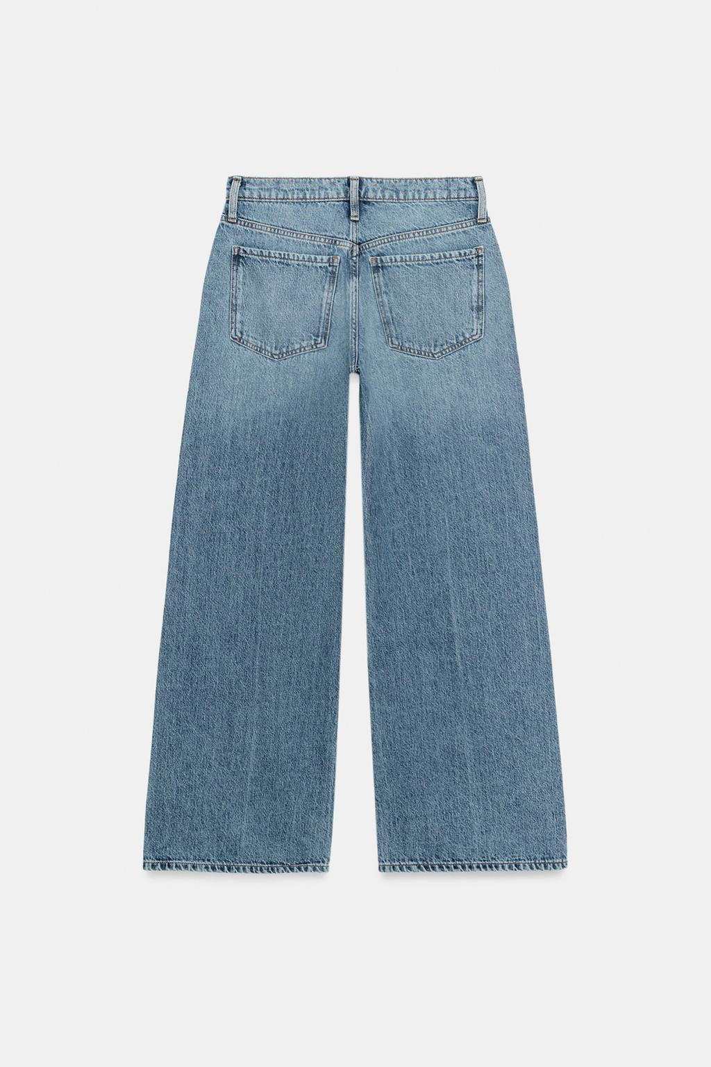 ZW COLLECTION LOW-RISE WIDE-LEG JEANS - Zara фото 14