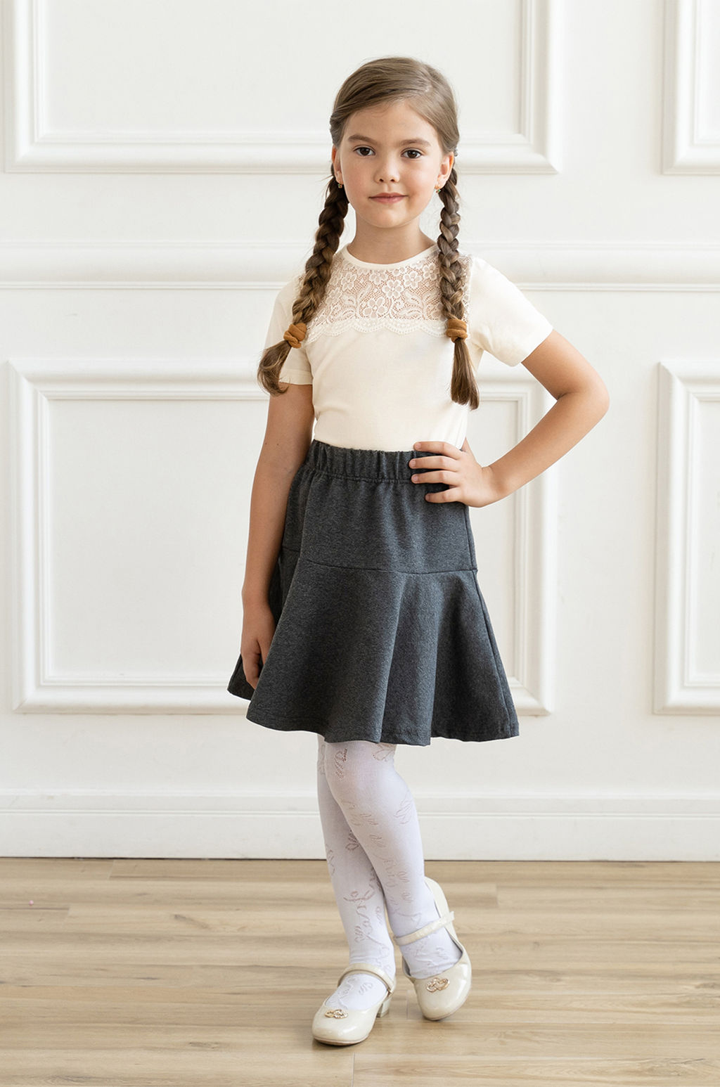 Джемпер детский молочный Д-252 (122-128, 64)