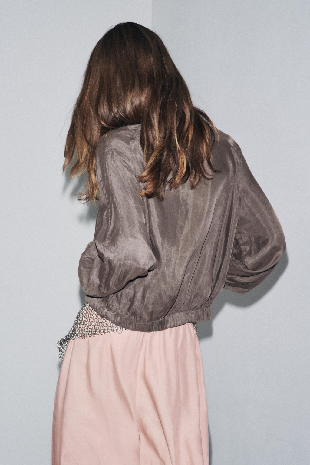 ZW COLLECTION FLOWY BOMBER JACKET - Zara фото 3