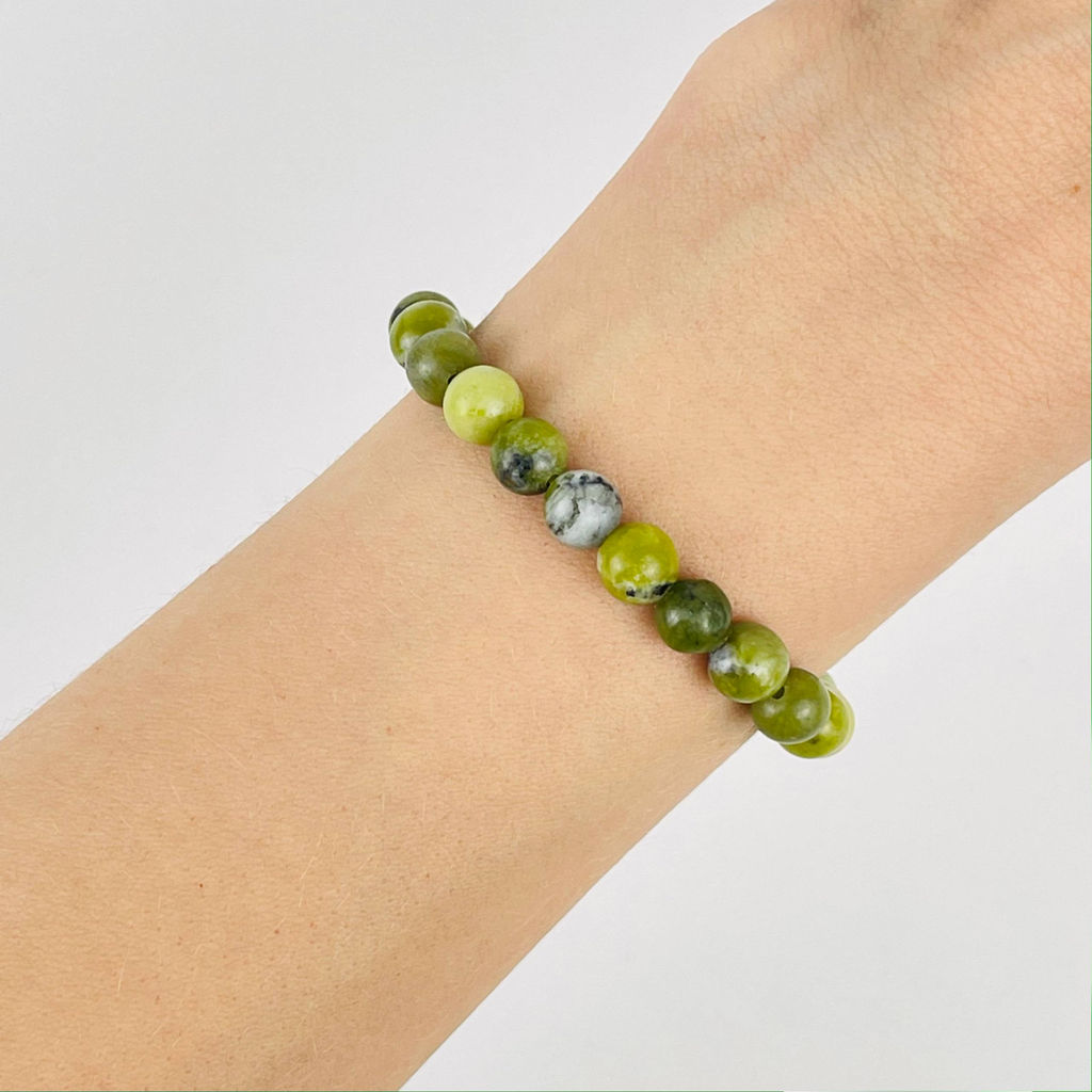 Браслет из Змеевика 18,5 см