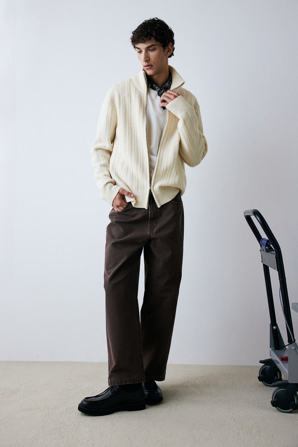 Cardigan en punto texturizado Regular Fit - H&m фото 3