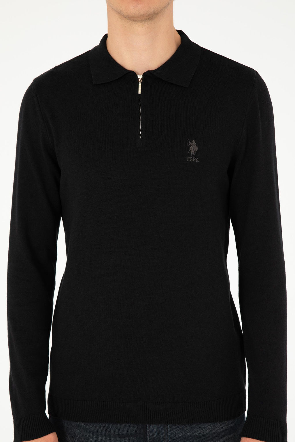 Мужской черный свитер Неожиданная скидка в корзине - U.s. polo assn фото 6