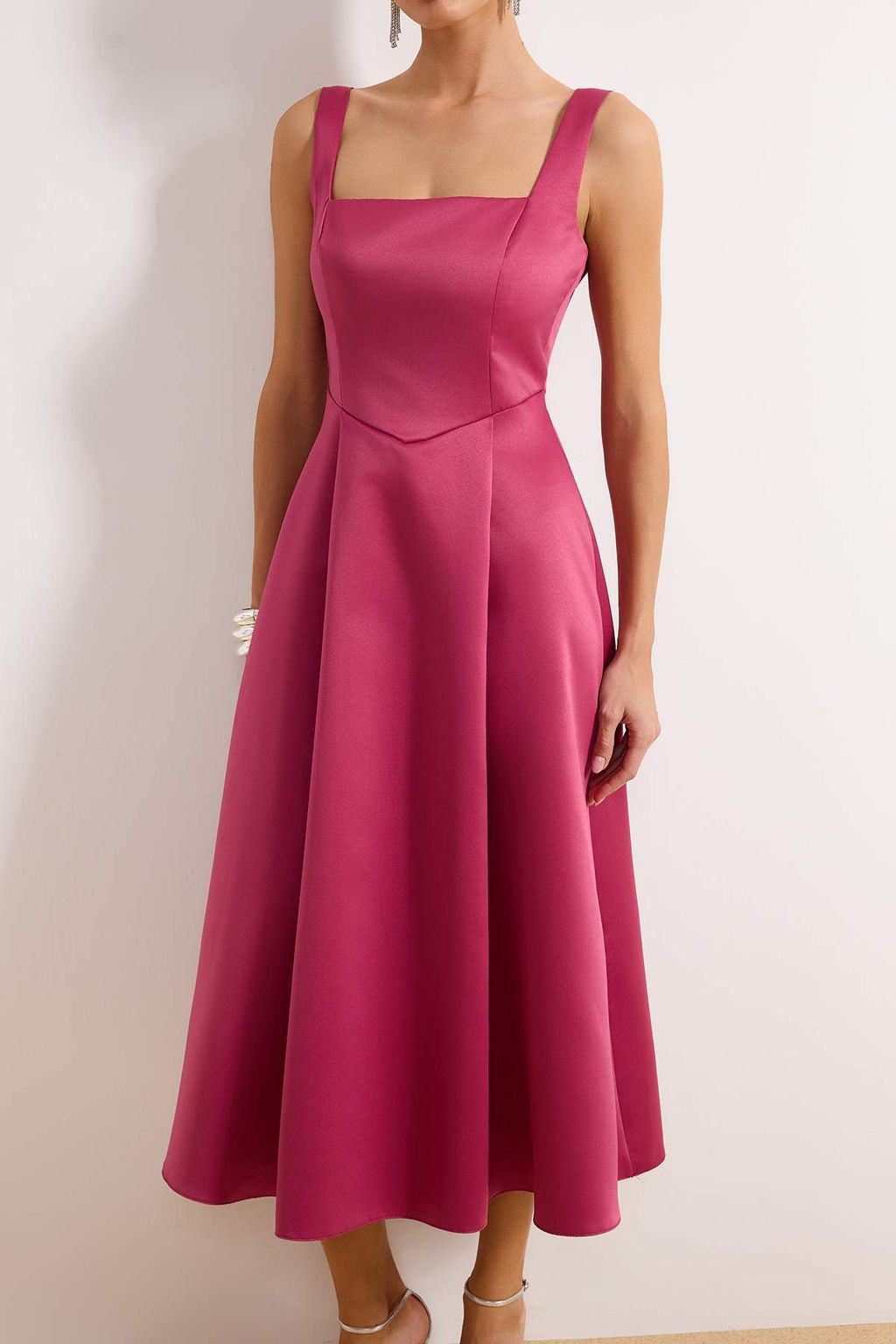 Murdum A-Kesim Saten Dokuma S?k Abiye Gece Mezuniyet Elbisesi TPRAW25EL00040