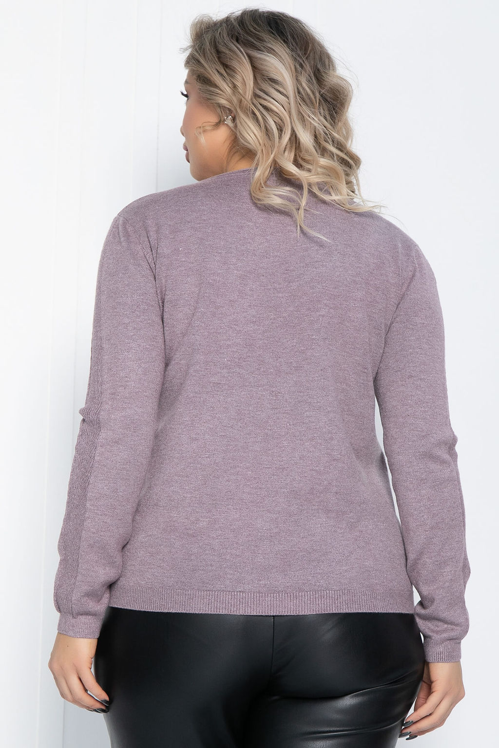 Джемпер Зимний вечер (пыльно-фиолетовый) Б12412-20 - Lt collection фото 2