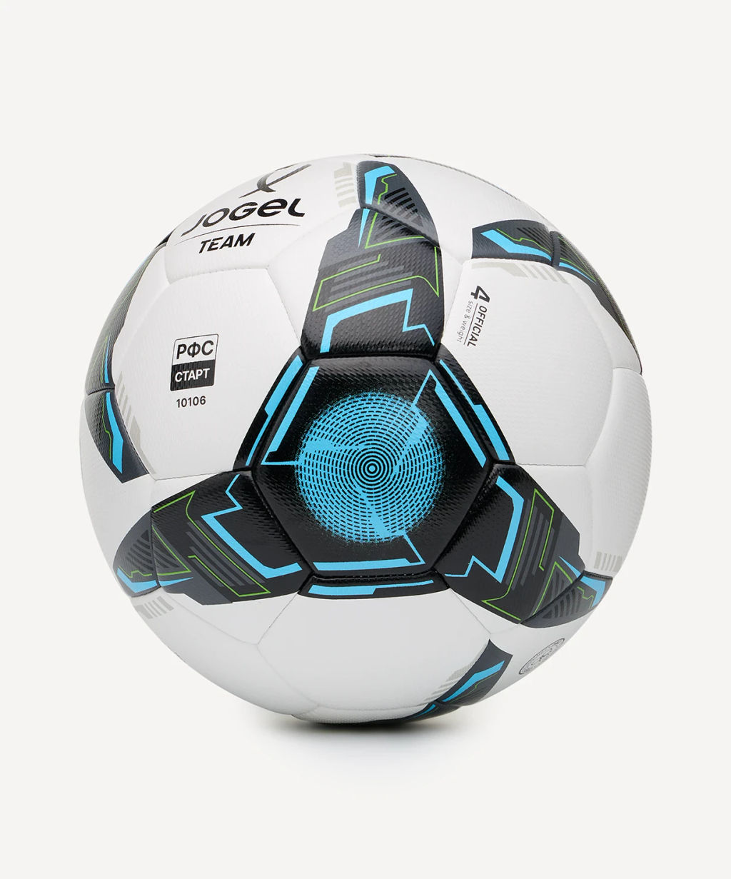 Мяч футбольный JOGEL Team №4, белый