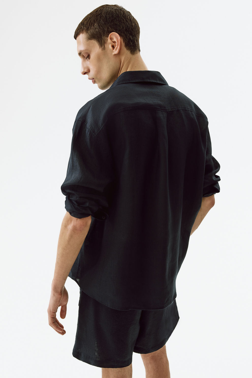 Camisa de lino Relaxed Fit - H&m фото 7