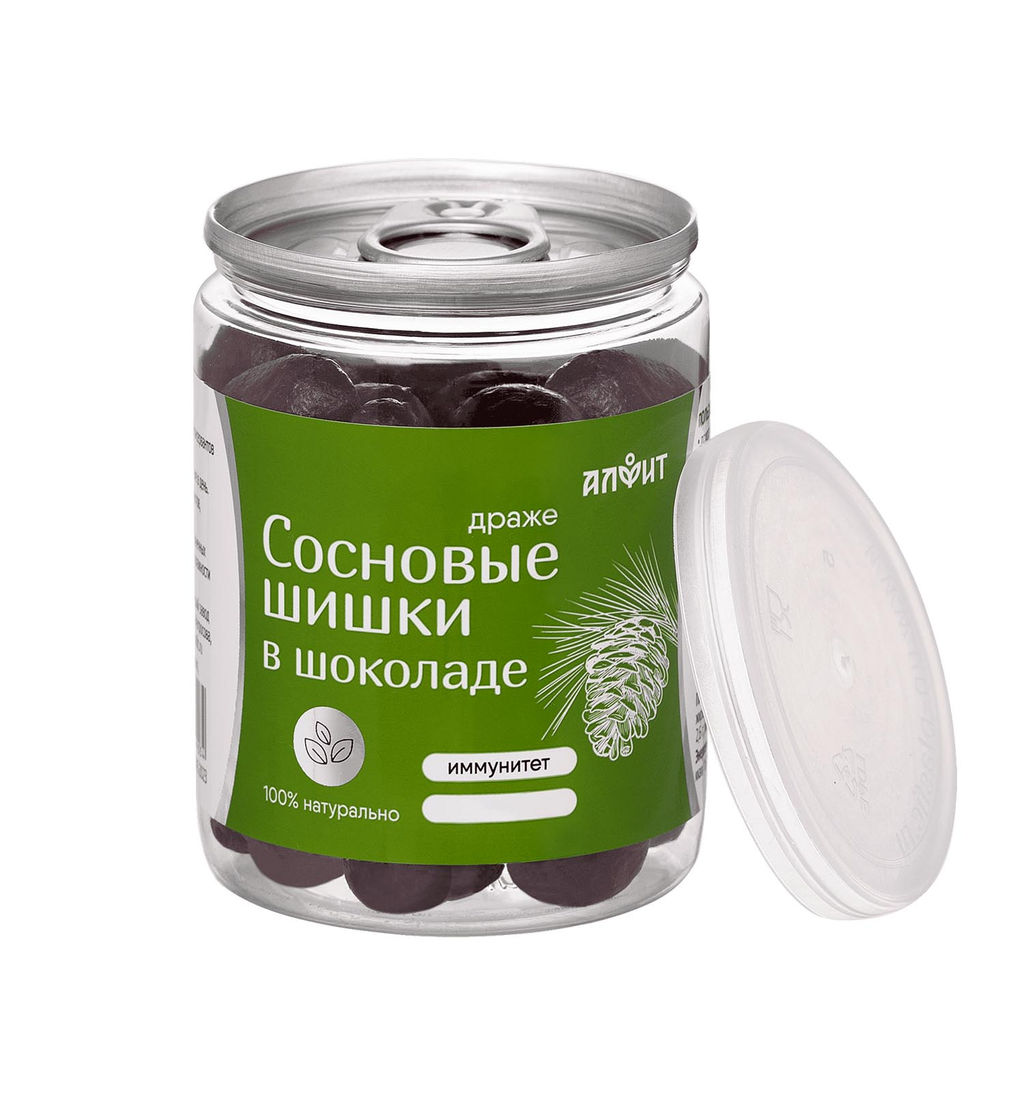 Драже Сосновые шишки в шоколаде 100 г Алфит 6935  фото 3