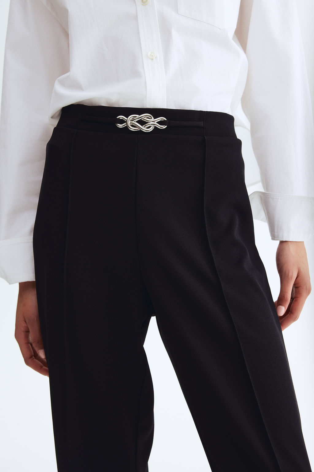 Pantal?n bootcut en punto roma - H&m фото 8