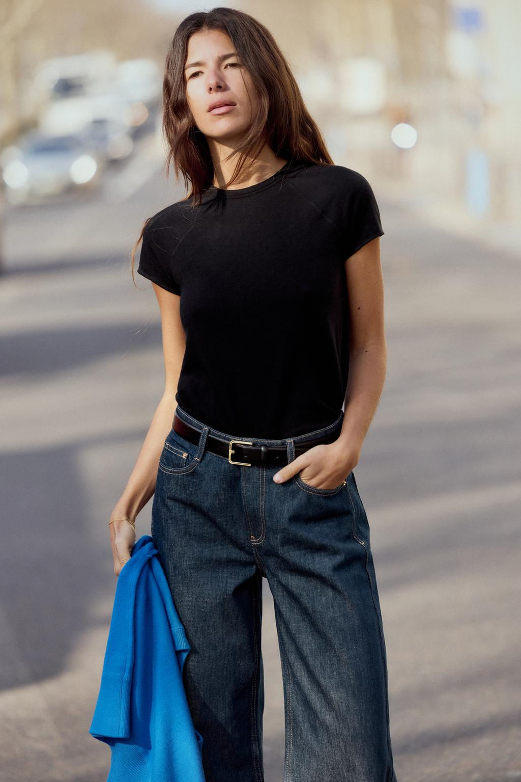 SLUB KNIT COTTON T-SHIRT - Zara фото 12
