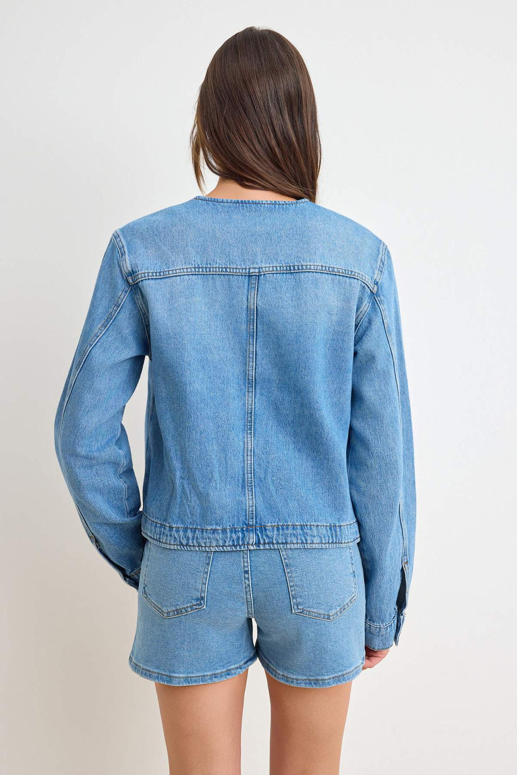 Mavi Dugme Detayl? Denim Ceket TWOSS26CE00041 - Trendyolmilla фото 4