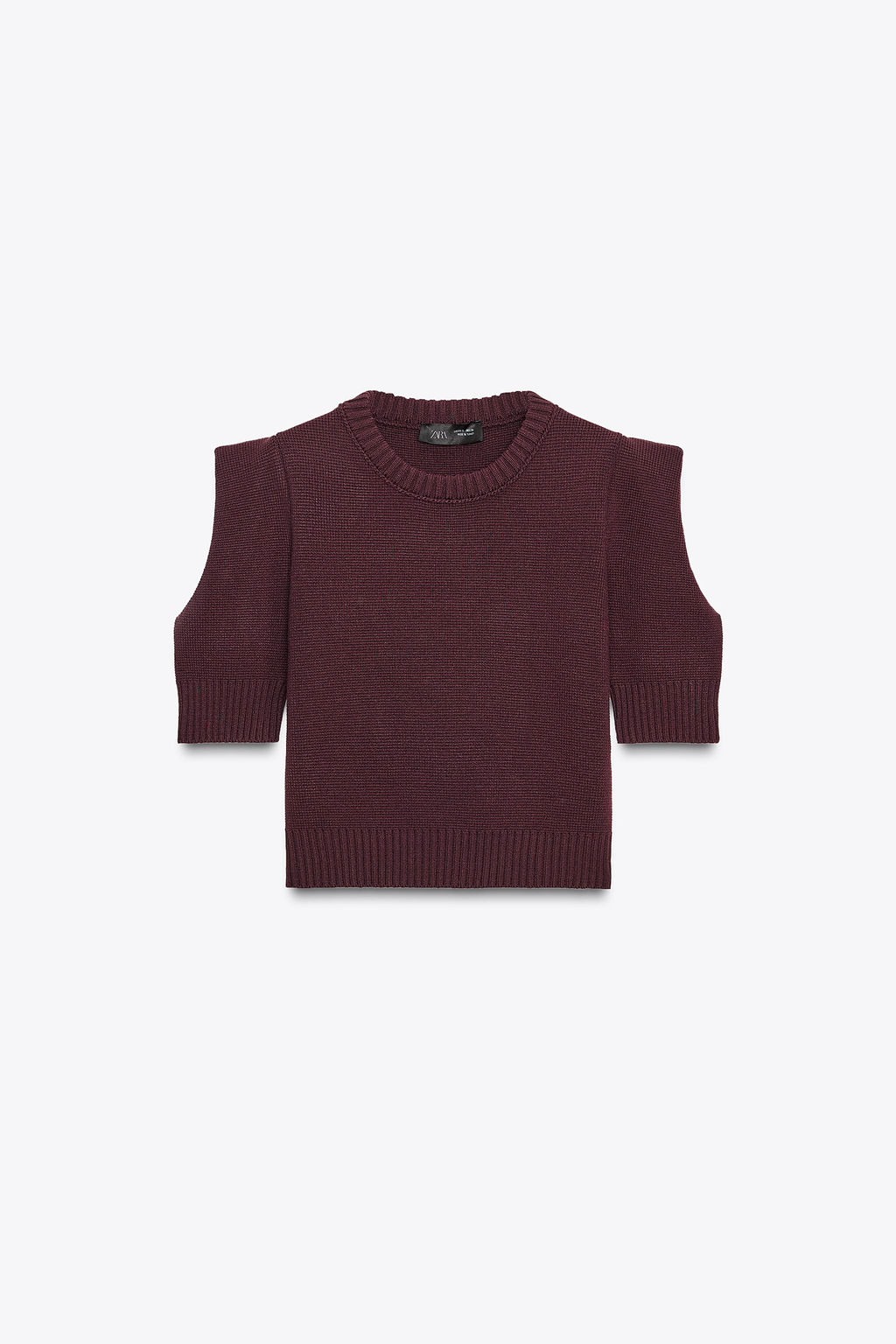 SHORT SLEEVE KNIT TOP - Zara фото 6