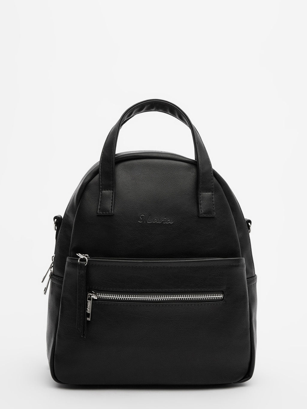 Чёрный рюкзак S.Lavia  фото 14