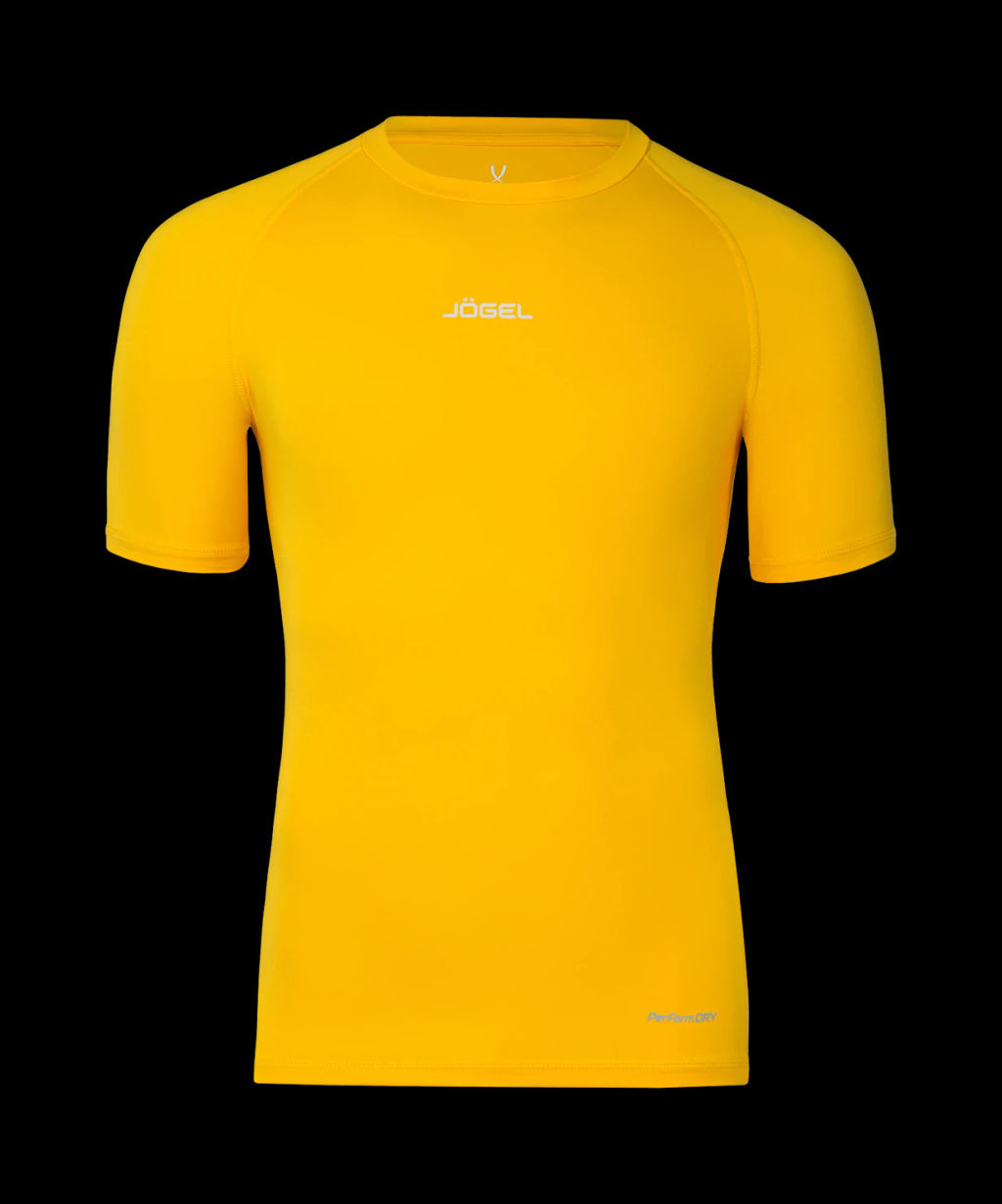 Футболка компрессионная с коротким рукавом JOGEL CAMP PerFormDRY Baselayer SS Tee, желтый  фото 2