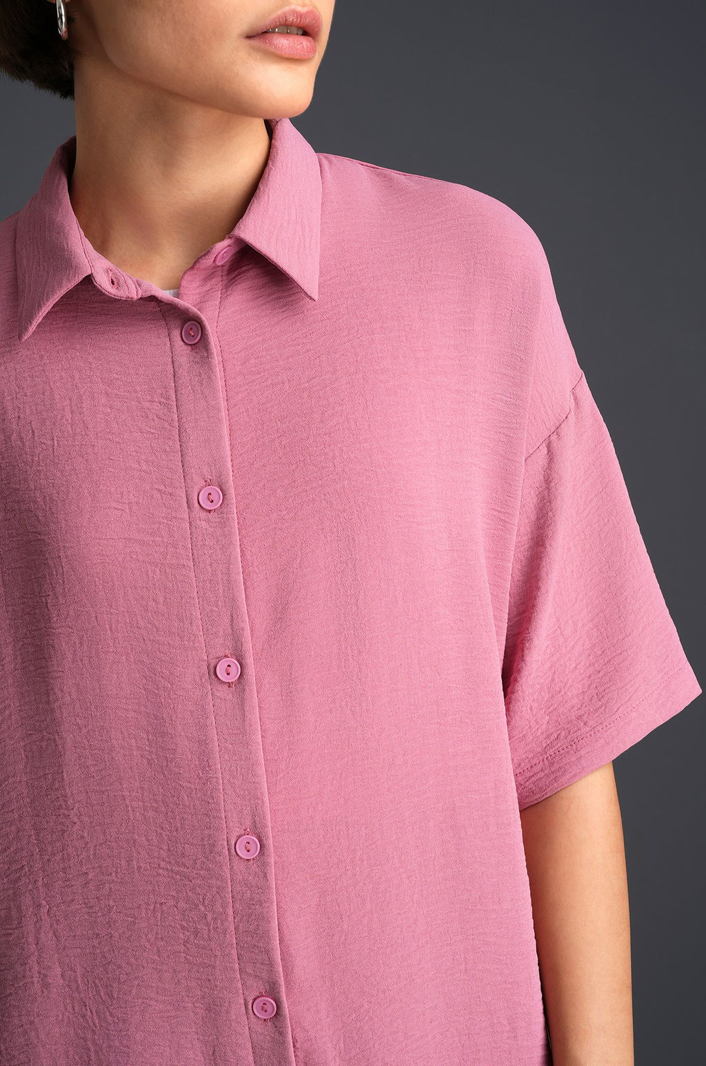 Женский летний костюм оверсайз из ткани-жатка Happyfox  фото 5