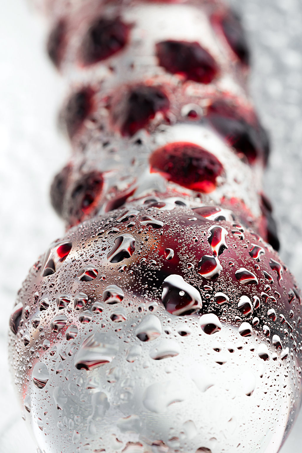 Двусторонний фаллоимитатор Sexus Glass, стекло, прозрачный, 21 см  фото 7