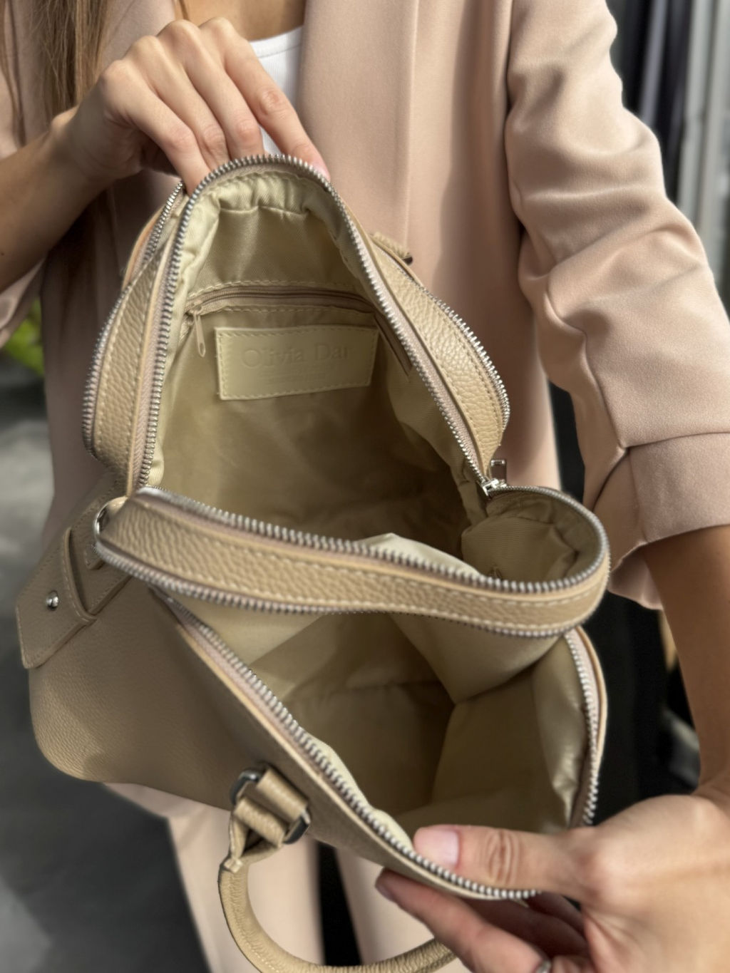 Сумка женская из телячьей кожи