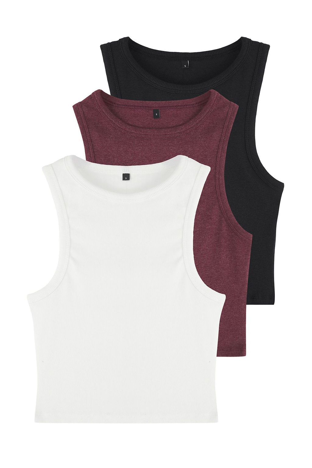 TRENDYOLMILLA Siyah-Ekru-Lacivert Fitted Crop Esnek Orme Atlet TWOSS25AL00053  фото 17