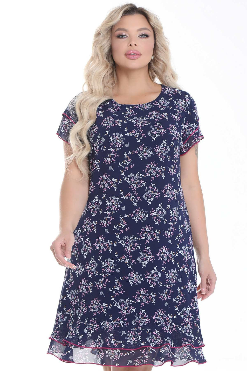 Платье П-2171/20 Цвет:т.синий - Леди агата фото 2