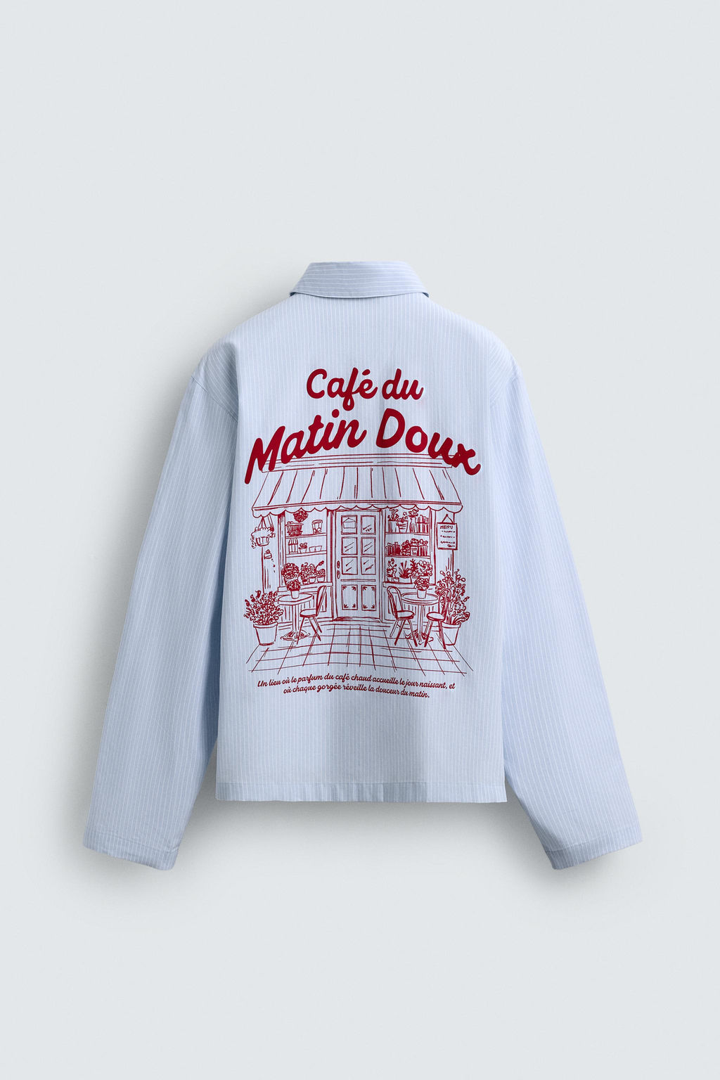 GRAPHIC STRIPED SHIRT - Zara фото 10