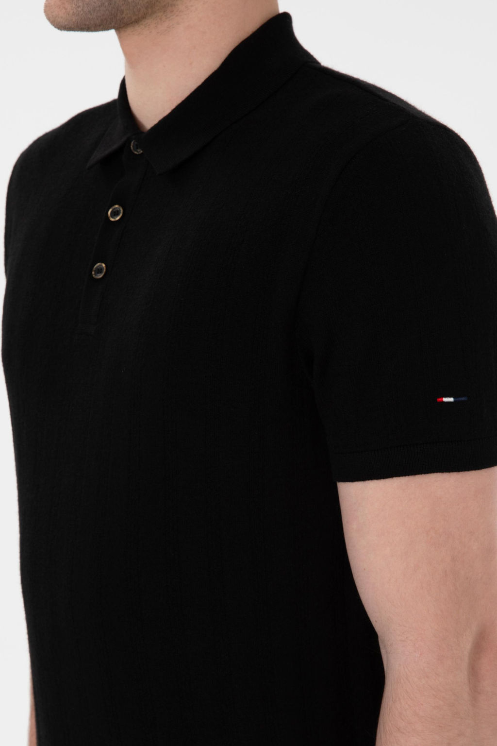 Erkek Slim Fit Polo Yaka Siyah Triko Ti__rt Sepette S_rpriz _ndirim - U.s. polo assn фото 7