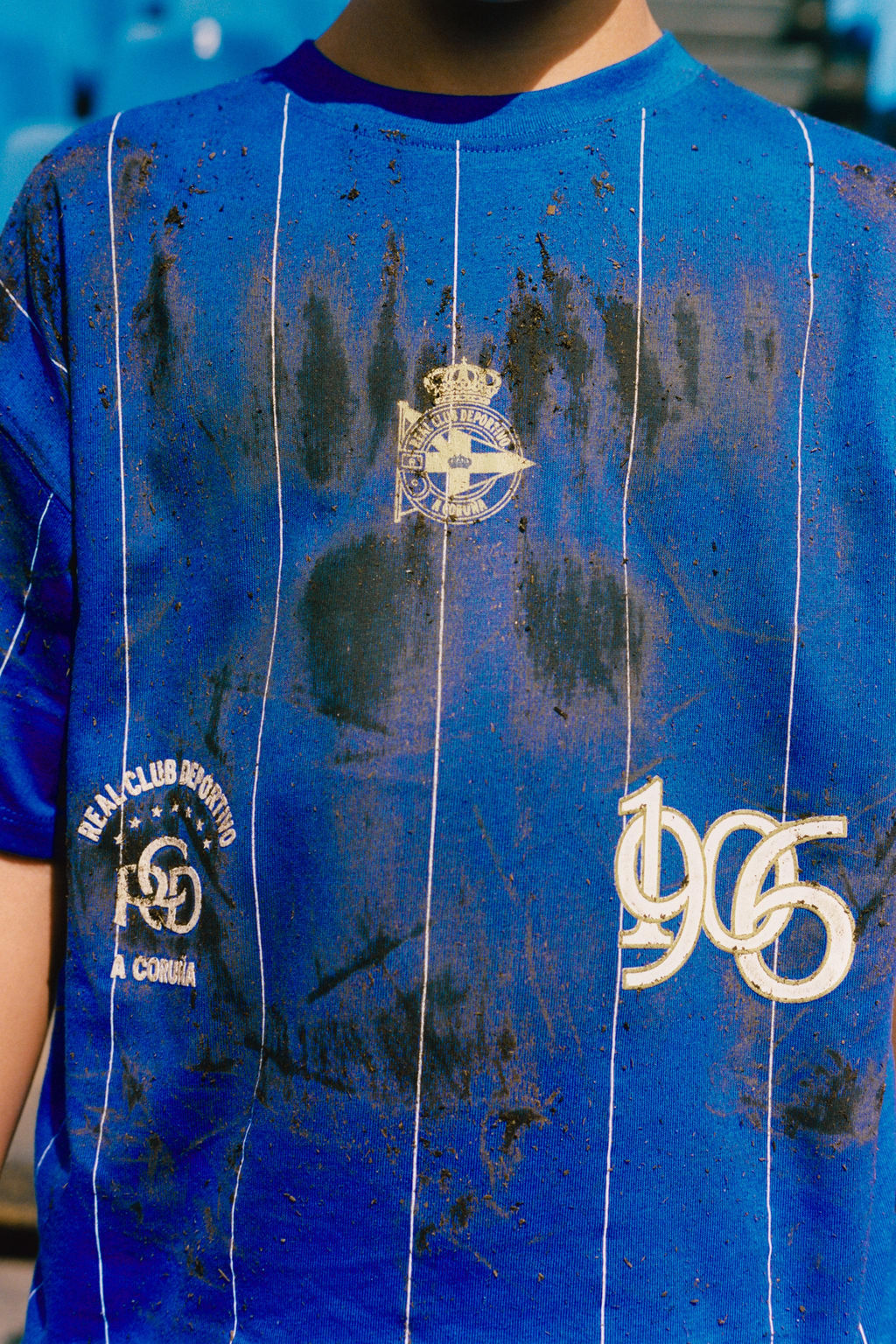 CAMISETA RAYAS RC DEPORTIVO DE A CORU?A / Crudo / Azul