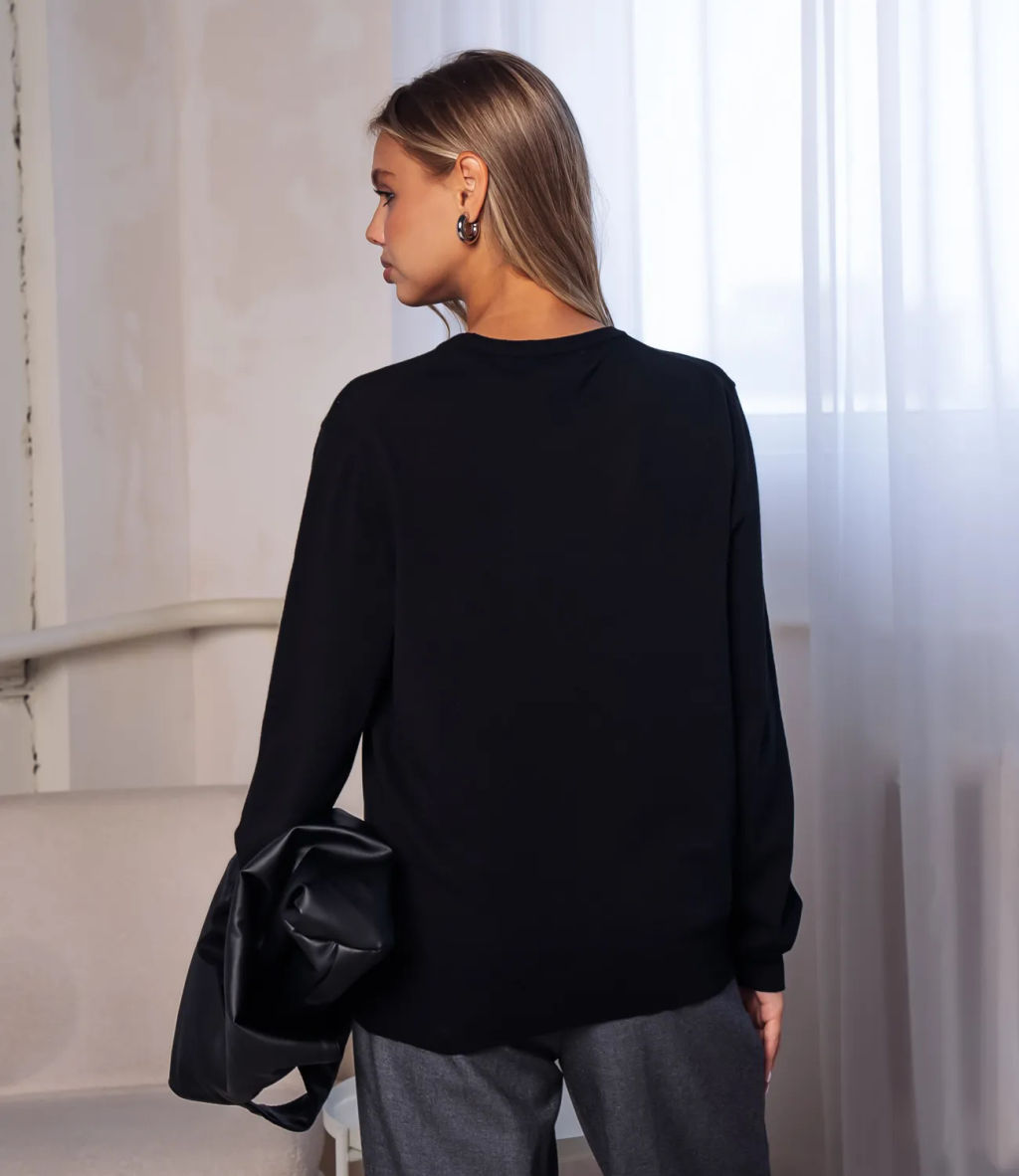 Джемпер #ОКТ125002, чёрный - Dommod фото 3