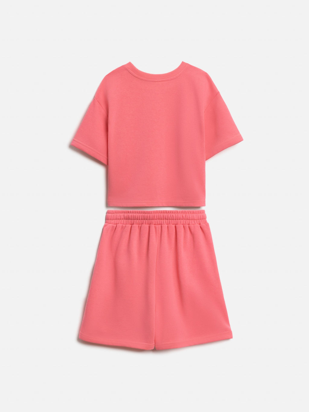 ACOOLA / Комплект для девочек ((1)джемпер и (2)шорты) Purim1 розовый  фото 2