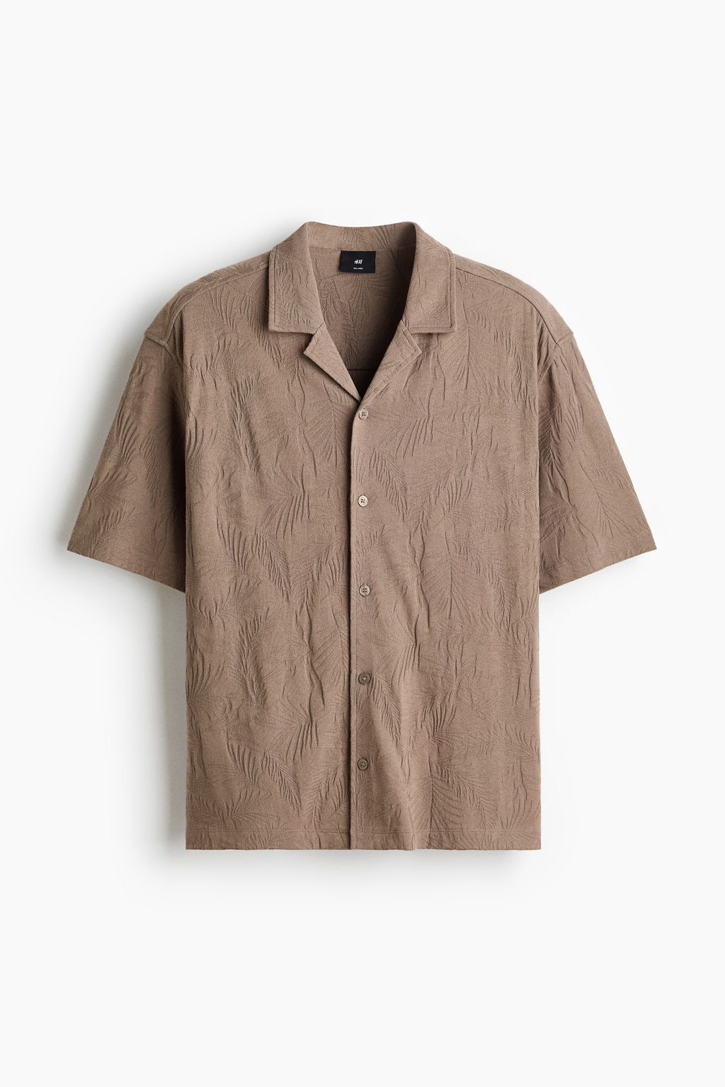 Camisa resort en punto jacquard Relaxed Fit - H&m фото 2