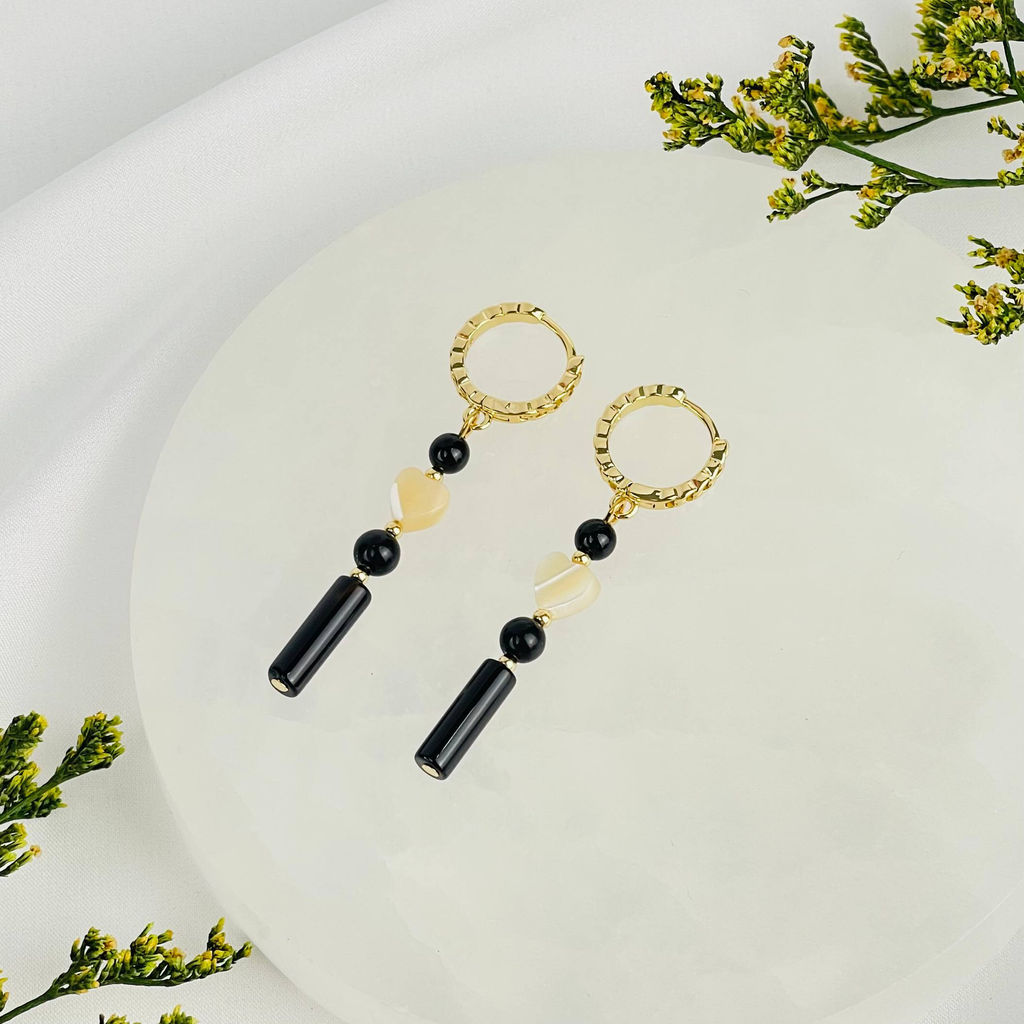 Серьги из Агата и Перламутра - Радуга самоцветов фото 2