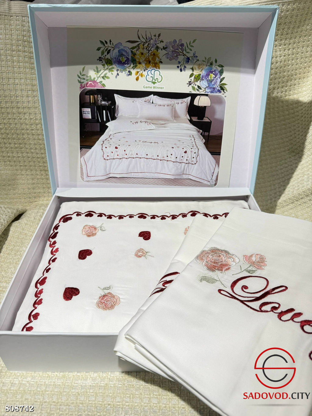 Хлопковые комплекты постельного белья с вышивкой
