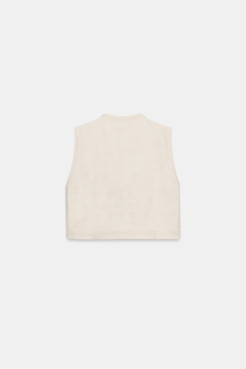 TOP CHALECO PUNTO ESTRUCTURA / Crudo - Zara фото 8
