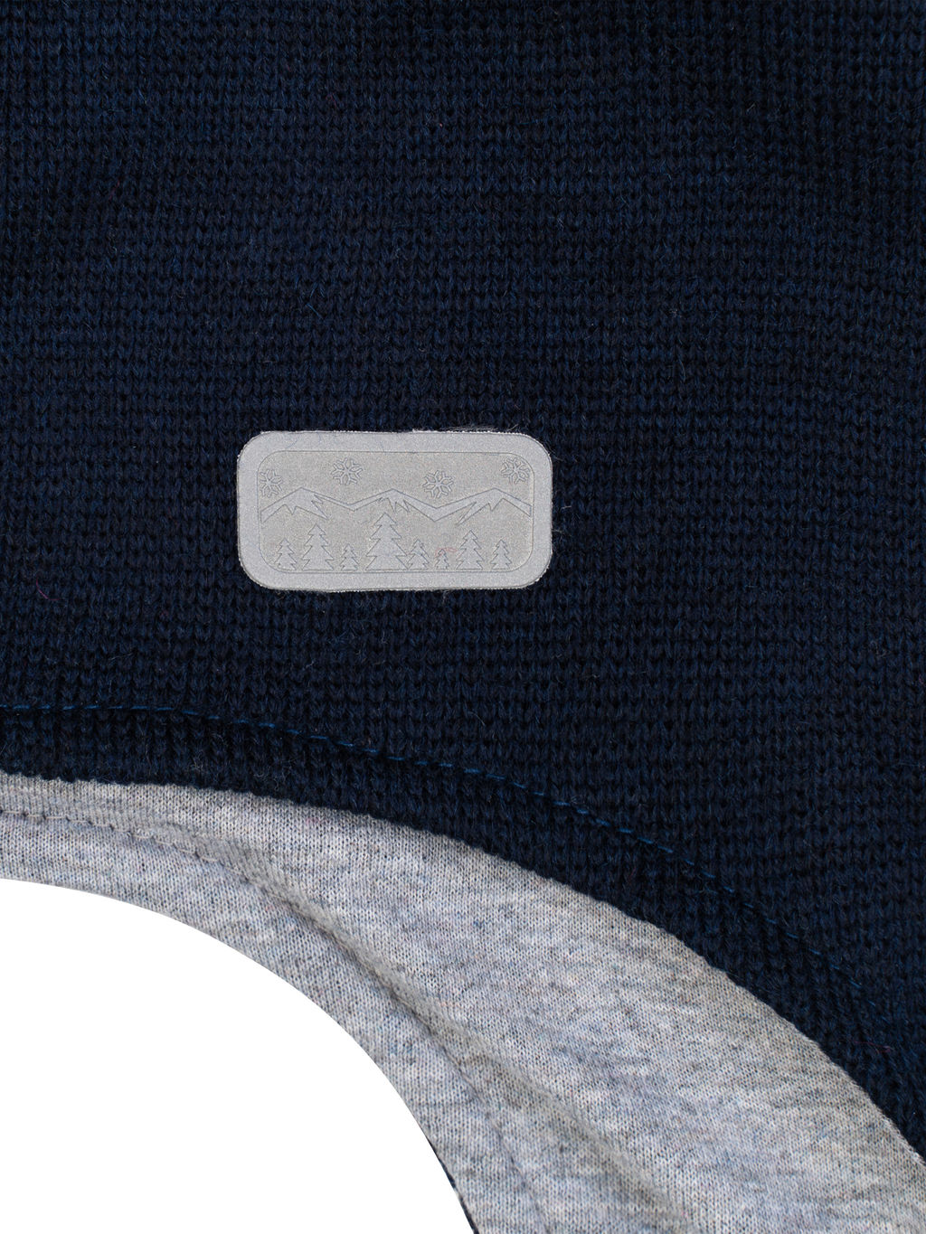 Шапка вязаная темно-синяя Ш-108 (48-50)