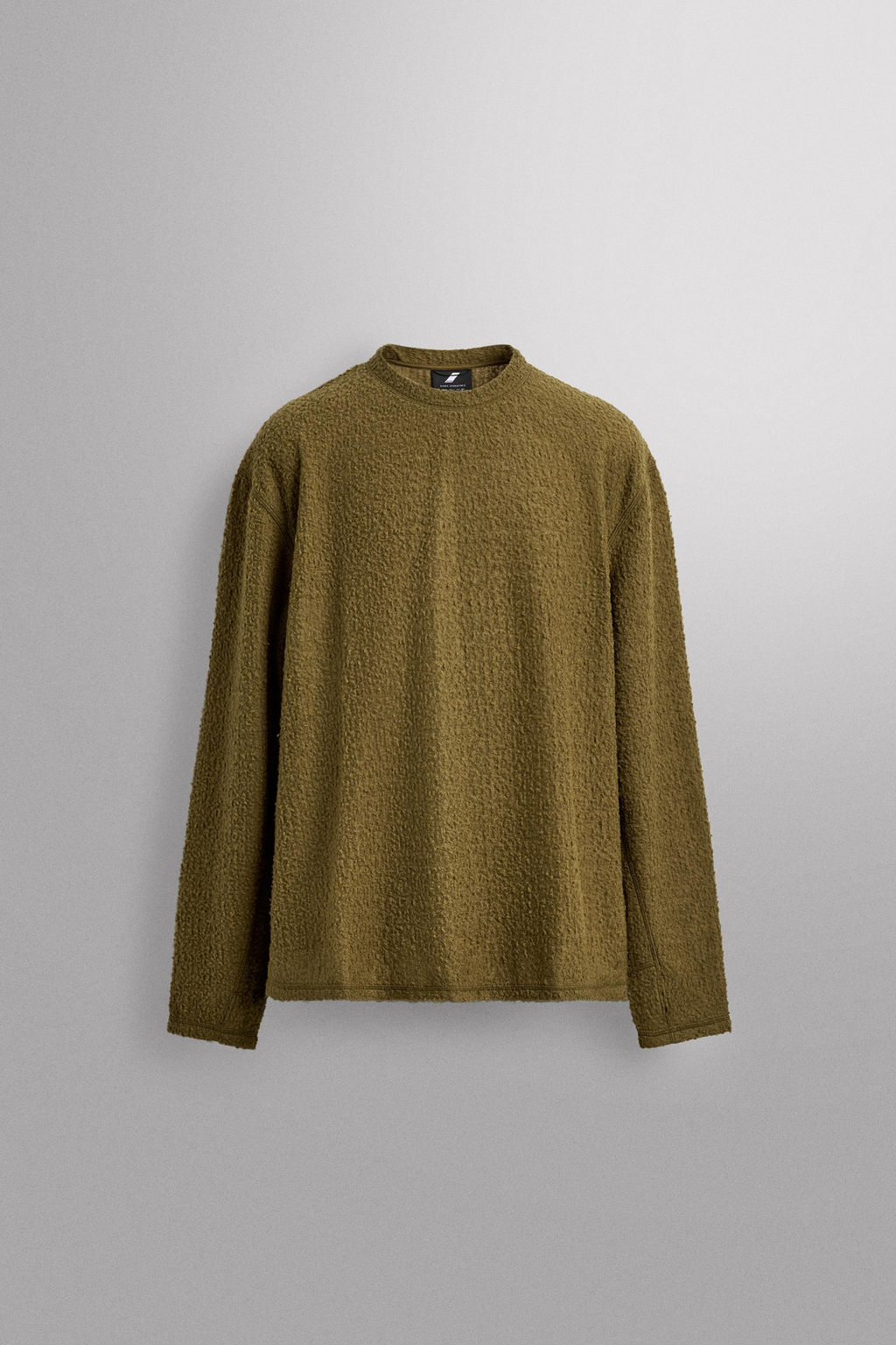 TEXTURED WOOL BLEND SWEATSHIRT - Zara фото 8