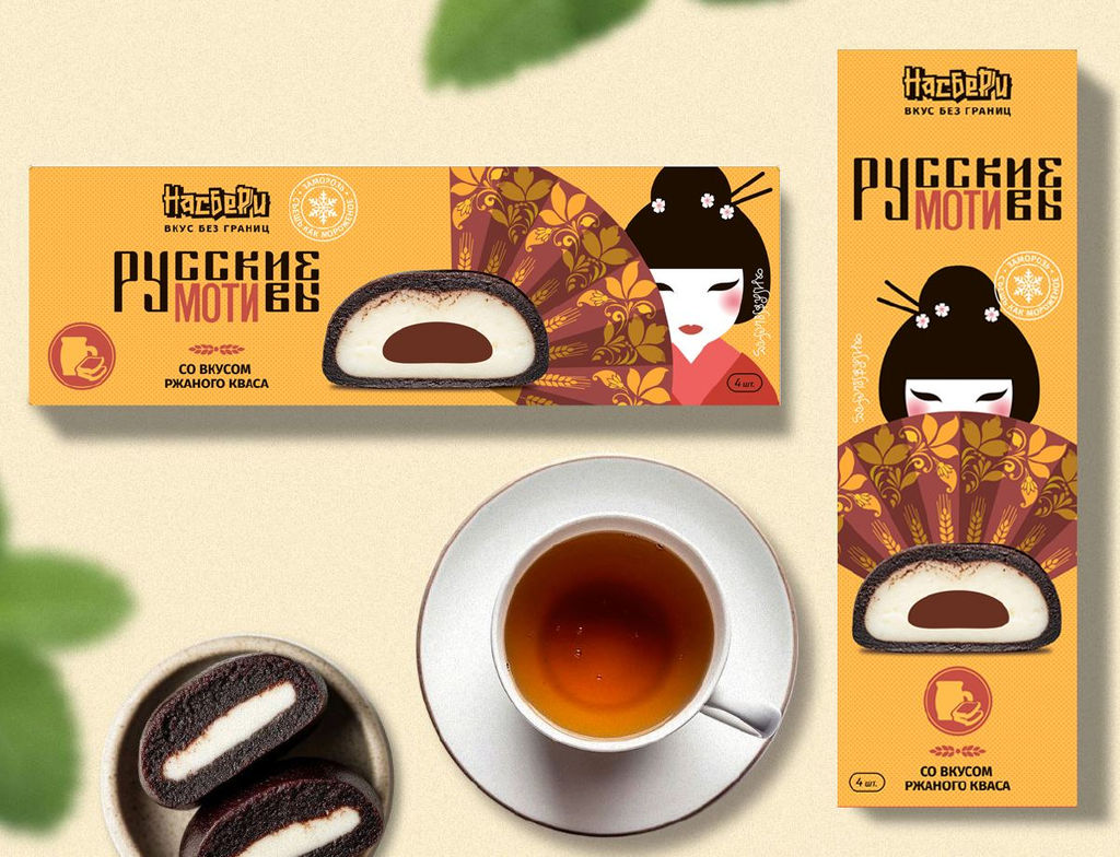 Пирожное моти Ржаной квас фас фл/п коробка 0,120кг - НасБерри фото 2