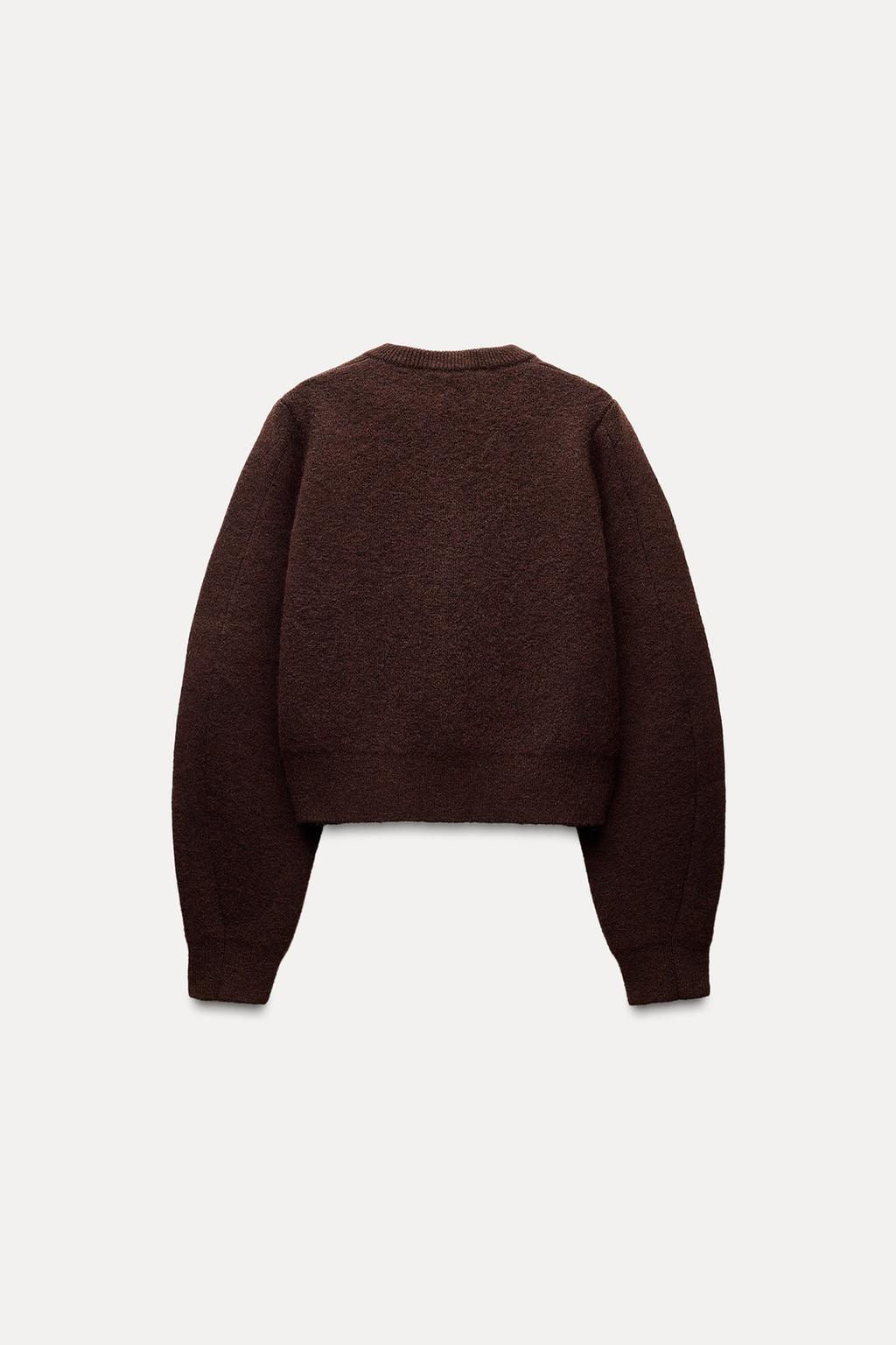 KNIT CARDIGAN WITH GOLDEN BUTTONS - Zara фото 6