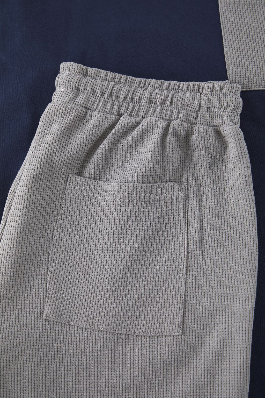 TRENDYOL MAN Lacivert Gri Regular Fit Dokulu Sortlu Orme Pijama Tak?m? TMNSS25PT00021 - Trendyolmilla фото 7