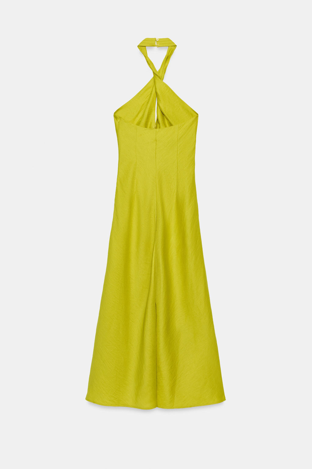 VESTIDO MIDI HALTER CRUZADO CON LINO / Lima - Zara фото 10