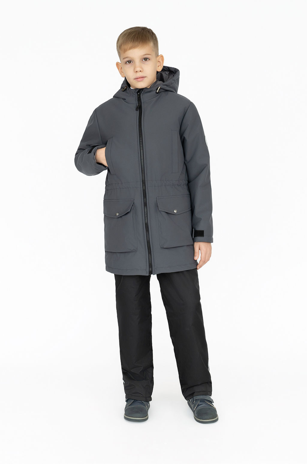 Куртка детская демисезонная графит